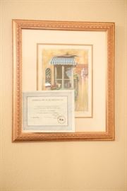 Robichaud Limited Edition Serigraph ""Blanchisserie" 21.5x25