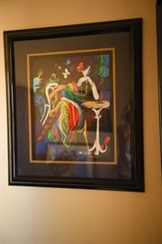Isaac Maimon Serigraph "Paris Night Suite-Le Rendez-Vous"