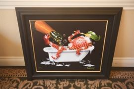 Godard Limited Edition Giclee "Bubbly Bath II" 20x25 Publication Yr. 2010