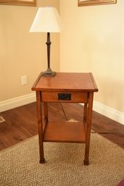 Single Drawer Mission Style End Table