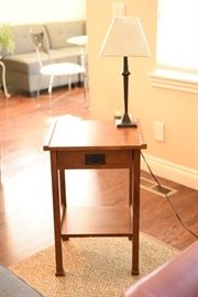 Single Drawer Mission Style End Table