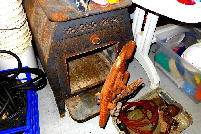 antique coal stove