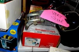 meat grinder and meat slicer