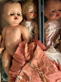 Asst Vtg Dolls