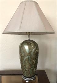 Sage and Gold Table Lamp