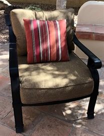 Patio Set; Sofa, 2 Chairs w Ottomans, Coffee Table (decorative Pillows sold separately)