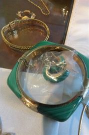 All of this jewelry is gold or sterling.