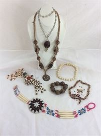 Shells and Wood Jewelry Collection