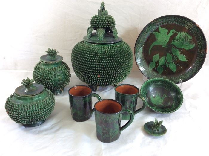 Twelve Piece Matching Pottery Collection
