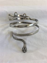 Sterling Silver Serpentine Arm Band