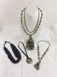 Collection of Five Necklaces in a Variety of Designs