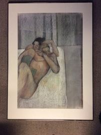 Harrison Storms  Painting of Couple in Bed