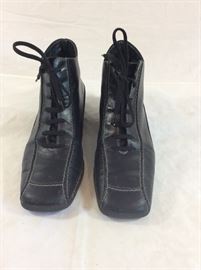 Paul Green Black & Suede Leather Booties
