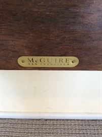 McGuire Chinese Chippendale Style Headboard