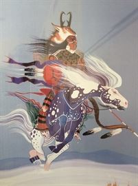 Rance Hood Poster of Samurai on Horse
