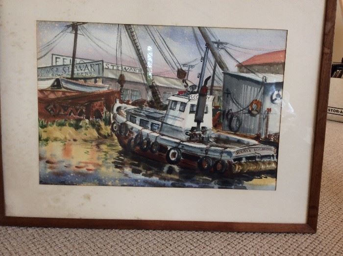 Los Angeles Harbor "Tugboat Scotty" by Rosemary Plane.