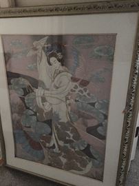 Original painting Japanese signed James Lee