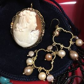 Antique cameo Sold (earrings avail)