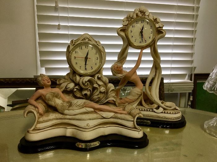 Art Deco style clocks