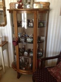 Antique Curved Display Case $ 280.00