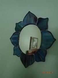 STAINED GLASS WALL MIRROR