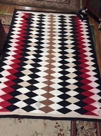 93 1/2” X 68” Vintage Native American Indian Blanket