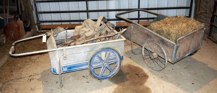 Foldit Rolling Hay Cart, Rolling Hay Cart, Bridles, Reins And More
