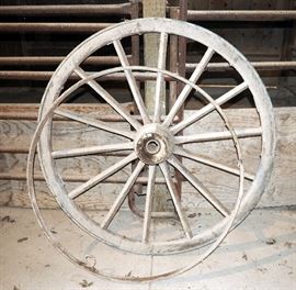 Wagon Wheels Qty 2, 47"Dia And 44"Dia