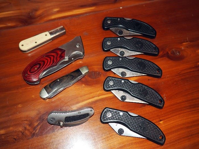 Pocket Knives, Qty 9, Barlow, Bear MGC, Eagle, More
