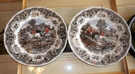 Fores Hunting Casualties Lithograph Framed Prints, Qty 3, 15" x 17", Herrings Hunts Plates, Pfaltzgraf Fox Hunt Lamp, Fox Hunt Home Decor, More