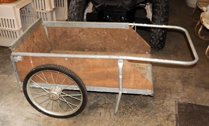 The Original Garden Way Cart / Hay Bale Cart, Air Inflated Tires, 23"H x 25"W x 53"D