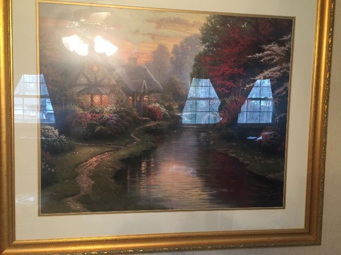 Signed and numbered Thomas Kinkade Print