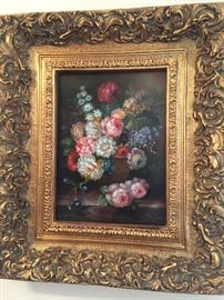 Beautiful Original Oil Painting in Ornate Gold Frame