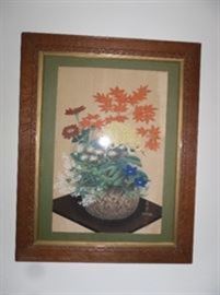 B. Ohno Japanese Botanical Colored Wood Block Print
