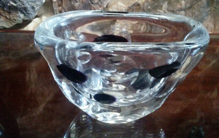 Vintage Kosta Glass Midcentury Bowl
