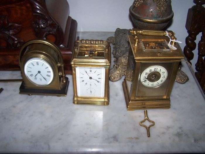 Collection of carriage clocks