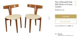 Found this advert on 1stBids; 2 chairs for $3950!