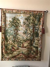 Wall hanging tapestry .