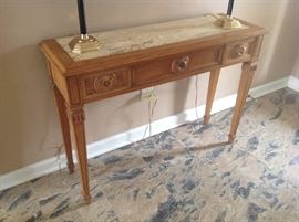 Marble Insert Foyer Table $ 140.00