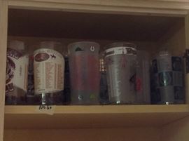 Great collection of original Kentucky Derby Glasses