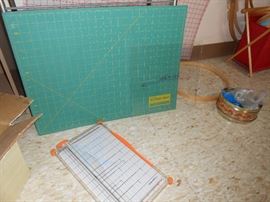 Cutting board and trimmer