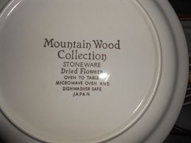 Mountain Wood Collection stoneware