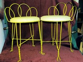 Matching metal chairs