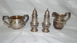 Sterling Silver Sugar, Cream, S&P