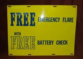 Vintage gas/service station sign