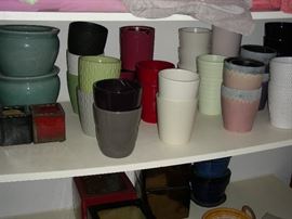 Pottery vases and planters
