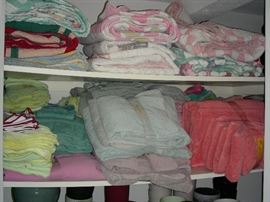Quilts, towels