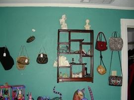 Beaded, tapestry purses