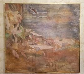 Bill Bowers, Abstract Cubist painting