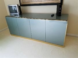 With television compartment closed